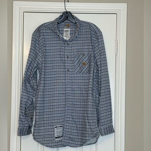 Men’s Carhartt Fire Retardant Work Shirt Size M